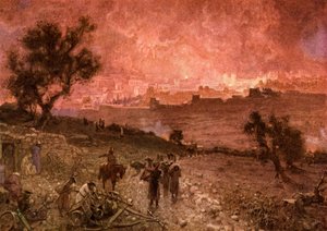 ネブザルアダンによるエルサレムの破壊-聖書 作： William Brassey Hole