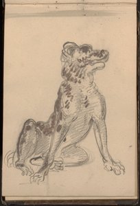 犬の肖像 作： William Brockedon