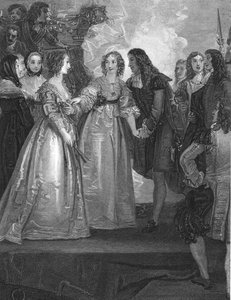 チャールズ2世が1670年、1804年にドーバーでオルレアン公爵夫人を受け取った 作： William Bromley
