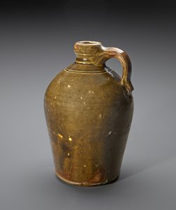 水差し 1870年～1872年頃（スリップグレーズドストーンウェア 作： William C. (attr.to) Knox