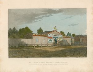 1777年に登場したアストレーアンフィシアターの外観 作： William Capon