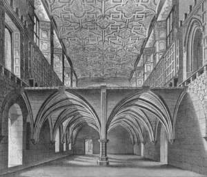 セントヘレンの尼僧の地下室、ビショップスゲート、ロンドン市、c1819 1906 作： William Capon