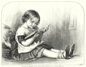 リーディング（彫刻 作： William Charles Thomas (after) Dobson