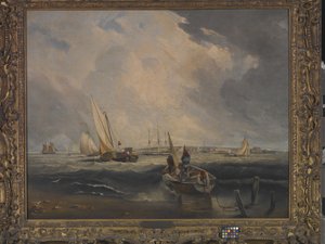 Bligh Sands, Sheerness (キャンバスに油彩)
