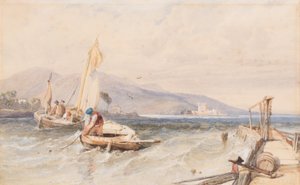 キャッスルダグラス、ロックリーベン、1849年 作： Clarkson Frederick Stanfield