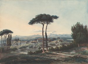 1819年、ローマ近郊のフラスカティ。 作： William Cowen