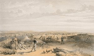 1855年7月15日、第4師団のキャンプ 作： William Crimea Simpson