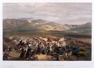 1854年のバラクラの戦いでの重旅団の突撃 作： William Crimea Simpson