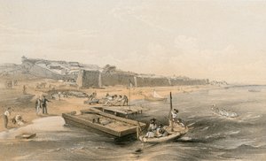 アソフの海に向かっているイエニカレの要塞 作： William Crimea Simpson