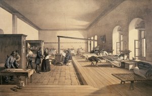 1856年、スクタリにある病院の病棟の1つ 作： William Crimea Simpson
