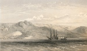 クリミア半島の南海岸のヤルタ近くのウォロンゾフ王子の宮殿 作： William Crimea Simpson