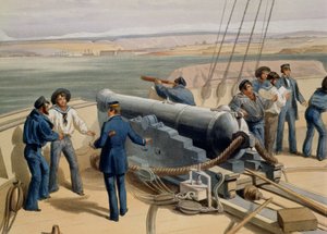 海からのセバストポル、東の戦争の座席からのプレート、Colnaghi and Co.によって発行された、142010年の1856色のリソディテール