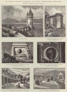 The Liverpool Corporation Waterworks、Lake Vyrnwy、Montgomeryshire、North Wales 作： William Crimea Simpson