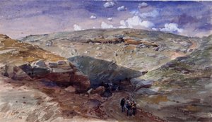 死の影の谷、ウォロンゾフロードの洞窟、1854年 作： William Crimea Simpson