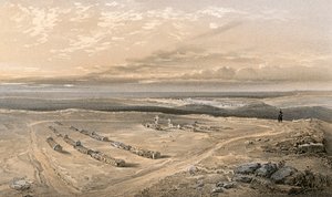 インカーマンに落ちた将校第4師団のキャスカートの丘の砦の墓 作： William Crimea Simpson