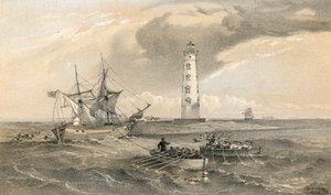 南を向いているChersonese岬の灯台 作： William Crimea Simpson