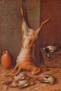 静物ウサギ、c1895 作： William Cruikshank