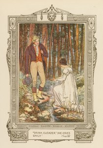 飲め、エレアゼル」（カラーリトグラフ）。 作： William Cubitt Cooke