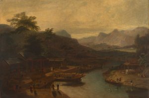 中国の景色：茶樹の栽培 作： William Daniell
