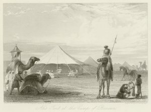 ベノンのキャンプでのアリのテント 作： William Daniell