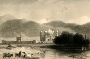 1835年、ロヒルクンドのヌジババードで。 作： William Daniell