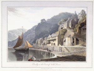 Clovelly, on the Coast of North Devon 作： William Daniell