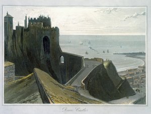ドーバー城」、ケント州、1823年 作： William Daniell