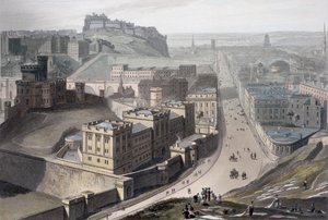 カルトンヒルからのエジンバラ、1829年 作： William Daniell