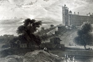 アグラ近くのファテープルシークリー、R。ブランダールの彫刻（彫刻） 作： William Daniell
