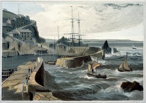 コーンウォール州メバギシー」1825年 作： William Daniell