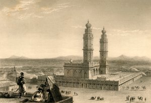 コインバトールのモスク、1835年。 作： William Daniell