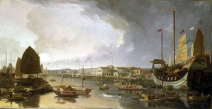 広東川（または珠江）の航行と多種多様な船に関する記述もある。 作： William Daniell