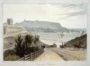 ヨークシャーのスカボロー」1822年 作： William Daniell