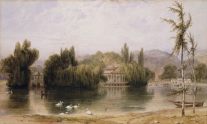 1827年のヴァージニアウォーターのシーン 作： William Daniell