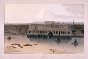 サマセットハウス、ロンドン、1804 作： William Daniell