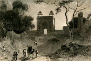 アグラ門、ショーターセライ、1835年。 作： William Daniell