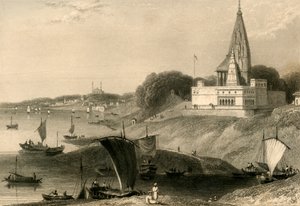 ベルナールパゴダ、ベナレス、1835年。 作： William Daniell