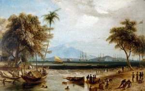 ジャワ島のアンジェール・ポイントにあるウォーターポイント（インドネシア） 作： William Daniell