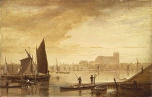 ウェストミンスター橋と修道院 作： William Daniell