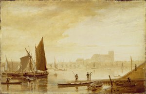 ウェストミンスター橋と修道院 作： William Daniell