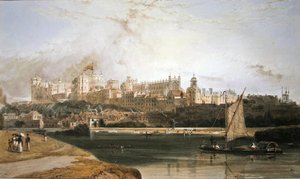 ウィンザー城（水彩・紙） 作： William Daniell
