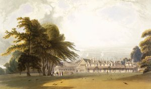 ウィンザー パーク: ロイヤル ロッジ、c1827-30。 作： William Daniell