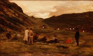 ライフル射撃場」（油彩・紙 作： William Darling McKay
