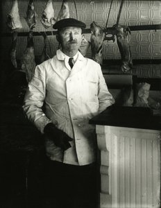 肉屋、1910-21年頃 作： William Davis Hassler