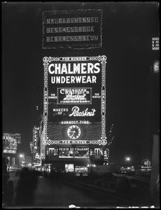 1917年1月6日、ニューヨーク市のチャーマーズアンダーウェアのサイン 作： William Davis Hassler