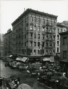 ローダーイーストサイドのヘスターストリートにあるラドローストリート、1910年〜21年 作： William Davis Hassler