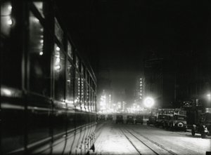 タイムズスクエア付近の夜景、1919〜20年頃 作： William Davis Hassler