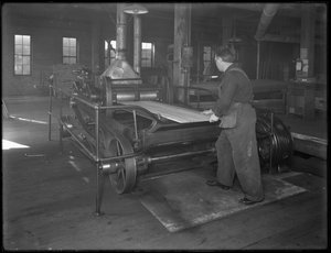 1916年4月3日、ニューヨークのオナイダにある、2平面プレーナーによる棺製造での使用を意図したランニングランバー