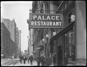 パレスレストラン、W。28th Street、ニューヨーク市、1916年7月29日のサイン 作： William Davis Hassler
