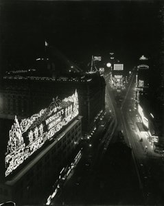 タイムズスクエア、1917年、タイムズビルディングの16階から 作： William Davis Hassler